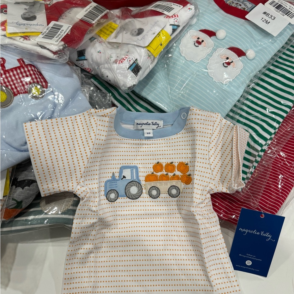 Magnolia baby newborn fall shirt